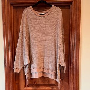 Free People Lavender Crew Neck Sweater